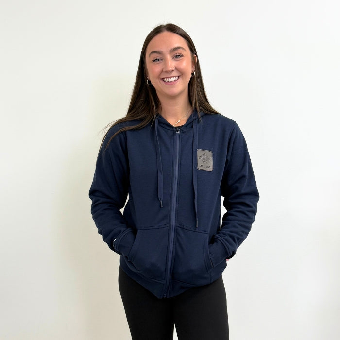 Volleyball Canada Navy Full Zip Hoodie