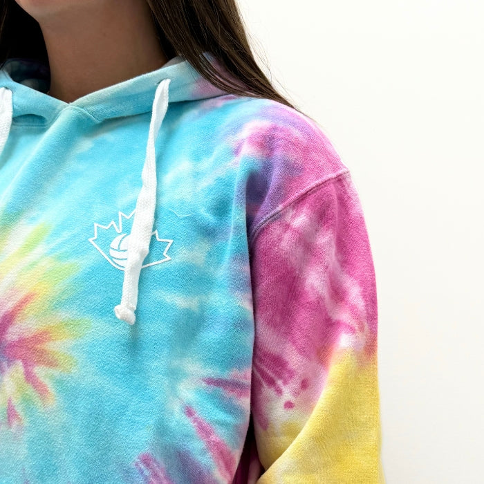 Volleyball Canada Tie Dye Hoodie