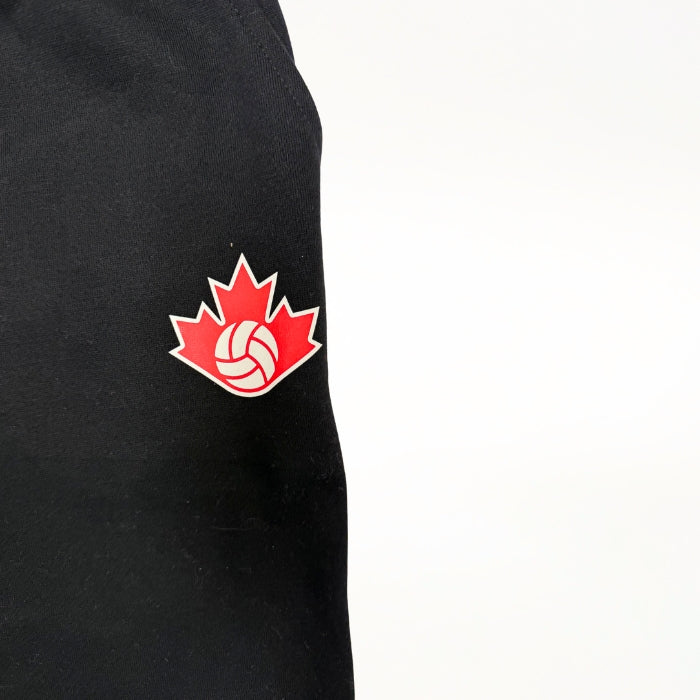 Volleyball Canada Black Closed Bottom Sweatpants