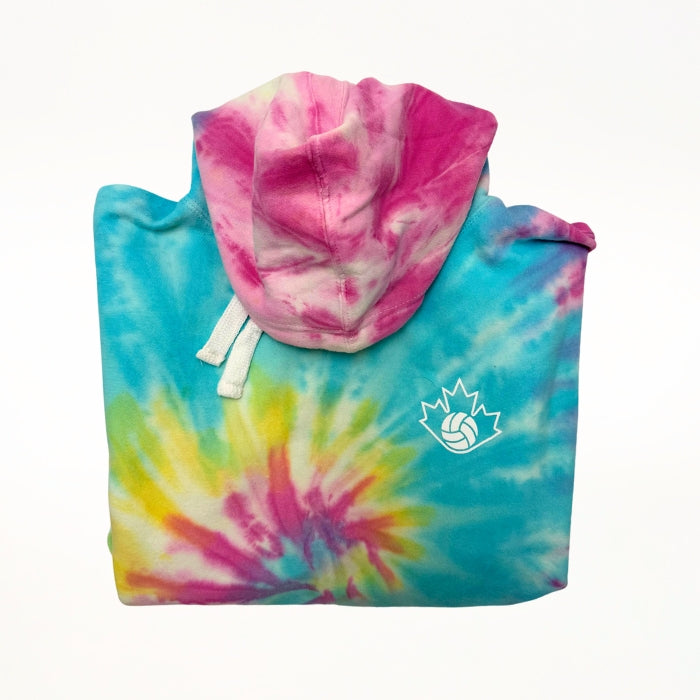 Volleyball Canada Tie Dye Hoodie
